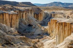 The canyon is very large and has many different formations photo