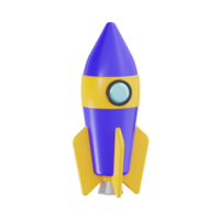 3D Rocket Launch Icon png