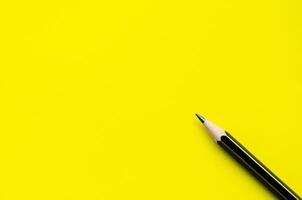 Top view of yellow cover background with customizable space for text photo