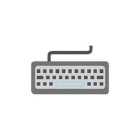 computer keyboard icon isolated on white background vector