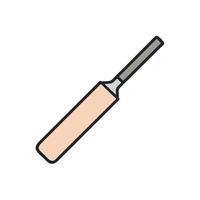 a cricket bat on a white background vector
