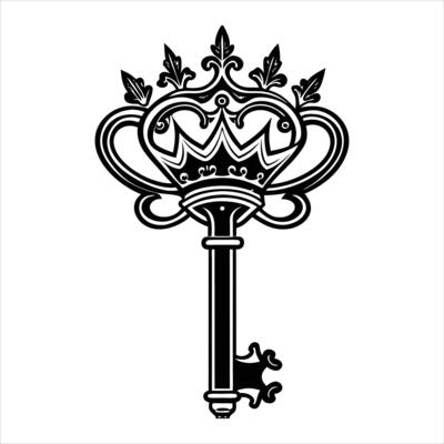 golden royal key luxurious