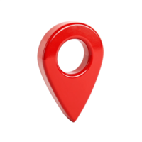 3D Red Location Pin Marker GPS Navigation App Icon Design png