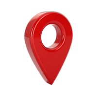3D Red Location Pin Icon Navigation, Map Pointer, GPS Marker png