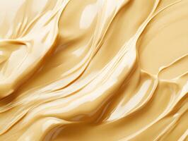 A close up of a cream colored liquid photo