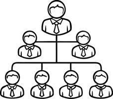 businessman simple icons design, outline style silhouette design. vector