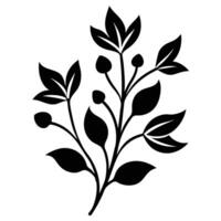illustration of a tree with leaves design. vector