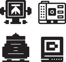 Illustration of Pixelated Technology Icon vector