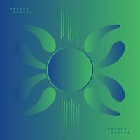Abstract geometric shapes composition background. blue and green gradient geometric shapes background for web banner, flyer, poster, brochure, cover vector