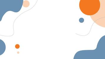 Blue and yellow circle banner background abstract graphic design banner pattern background template. vector
