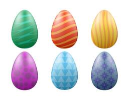 easter eggs are an attribute and decoration of the holiday illustration isolated on white background vector