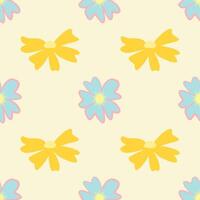 Spring Floral pastel seamless pattern for surface, textile, stationary design, wallpaper, wrapping paper, background, scrapbook, quilting, texture, invitation, greeting, wedding card. vector