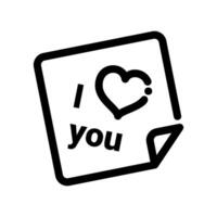 A minimal symbol representing a subject Romantic Note vector