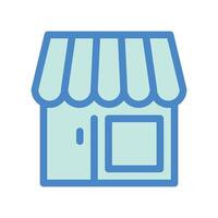 A plain figure symbolizing the idea of a market stall vector