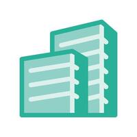 A concise image depicting the motif apartment building vector