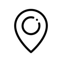 A minimal symbol representing a subject location, Whereabouts vector