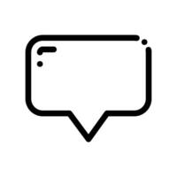 A minimal symbol representing a subject Chat Room vector