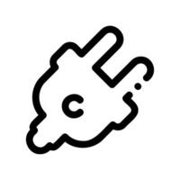 A minimal symbol representing a subject plug socket, Power Connector vector