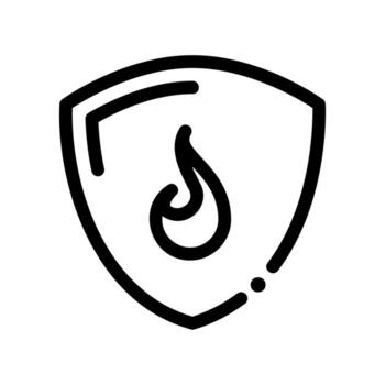 A minimal symbol representing a subject shield, Safety Buffer vector