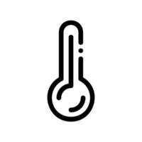 A clean pictogram focused on a topic thermometer, Temperature Indicator vector