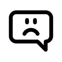 A clean pictogram focused on a topic Chat room vector