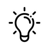 A minimal symbol representing a subject Bulb of Light vector