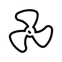 A clean pictogram focused on a topic Propeller Vane vector