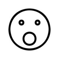 An essential design element showcasing the subject Face with open mouth emoji vector
