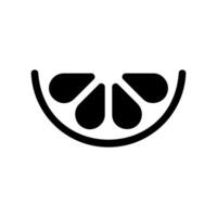 An essential design element showcasing the subject Lemon slice garnish vector