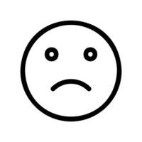 An essential design element showcasing the subject Frowning face emoji vector