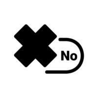 An essential design element showcasing the subject cross, Canceled order vector