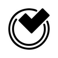 An essential design element showcasing the subject Checked box vector