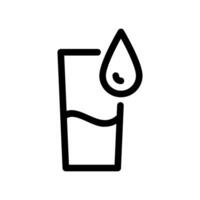 An essential design element showcasing the subject Cold glass of clean water vector