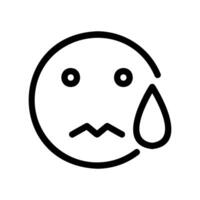 An essential design element showcasing the subject Sad emoji vector