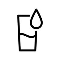 An essential design element showcasing the subject Refreshing glass of clean water vector