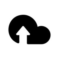 An essential design element showcasing the subject Quickly upload to cloud vector