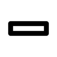a black and white icon of a rectangle vector