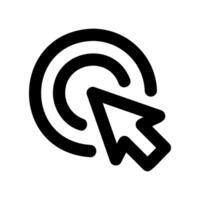 A clear graphic sign related to the theme Mouse cursor click vector