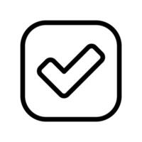 An essential design element showcasing the subject check mark, Clickable button vector