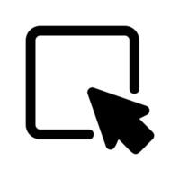 A clear graphic sign related to the theme Double cursor click vector