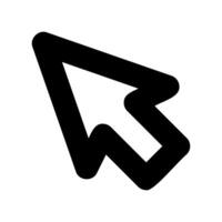 A clear graphic sign related to the theme cursor vector