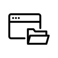 A clear graphic sign related to the theme Open file location vector