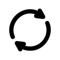 A clear graphic sign related to the theme Repeat loop vector