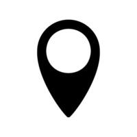 Map location pin marker icon for indicating geographic position point vector