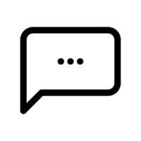 Outline style speech bubble representing an ongoing conversation vector