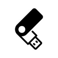 USB flash drive stick icon for portable digital data storage vector