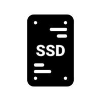 A minimalist graphical element for a specific theme ssd disk vector