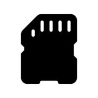 A minimalist graphical element for a specific theme micro sd adapter, Miniature USB Storage vector