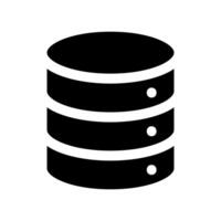 Stacked database server platters icon representing data center storage capacity vector