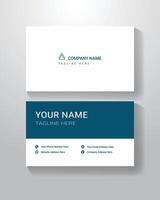 Creative Minimalist Business Card Design Double Part vector